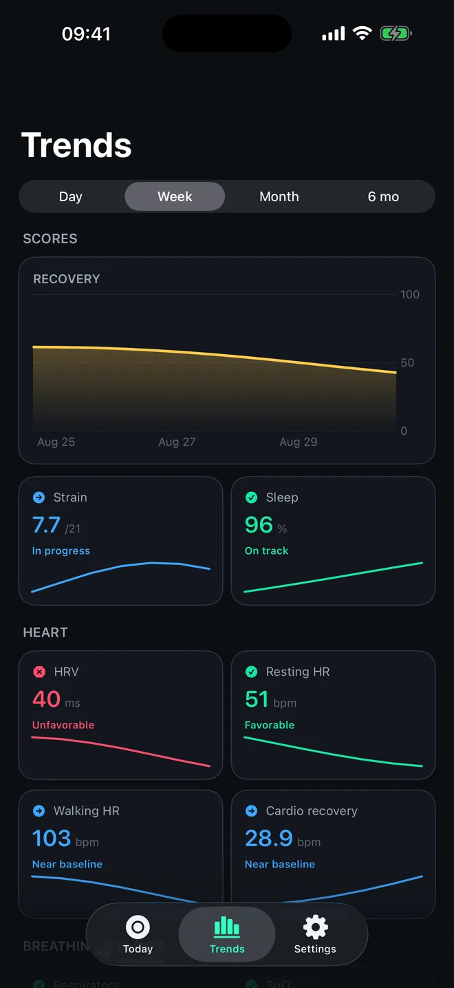WitTempo Trends dashboard